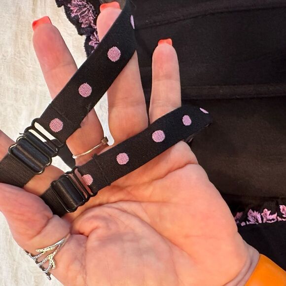 Cacique Corset Bustier Black Pink Size 14/16 Lingerie - Picture 10 of 11